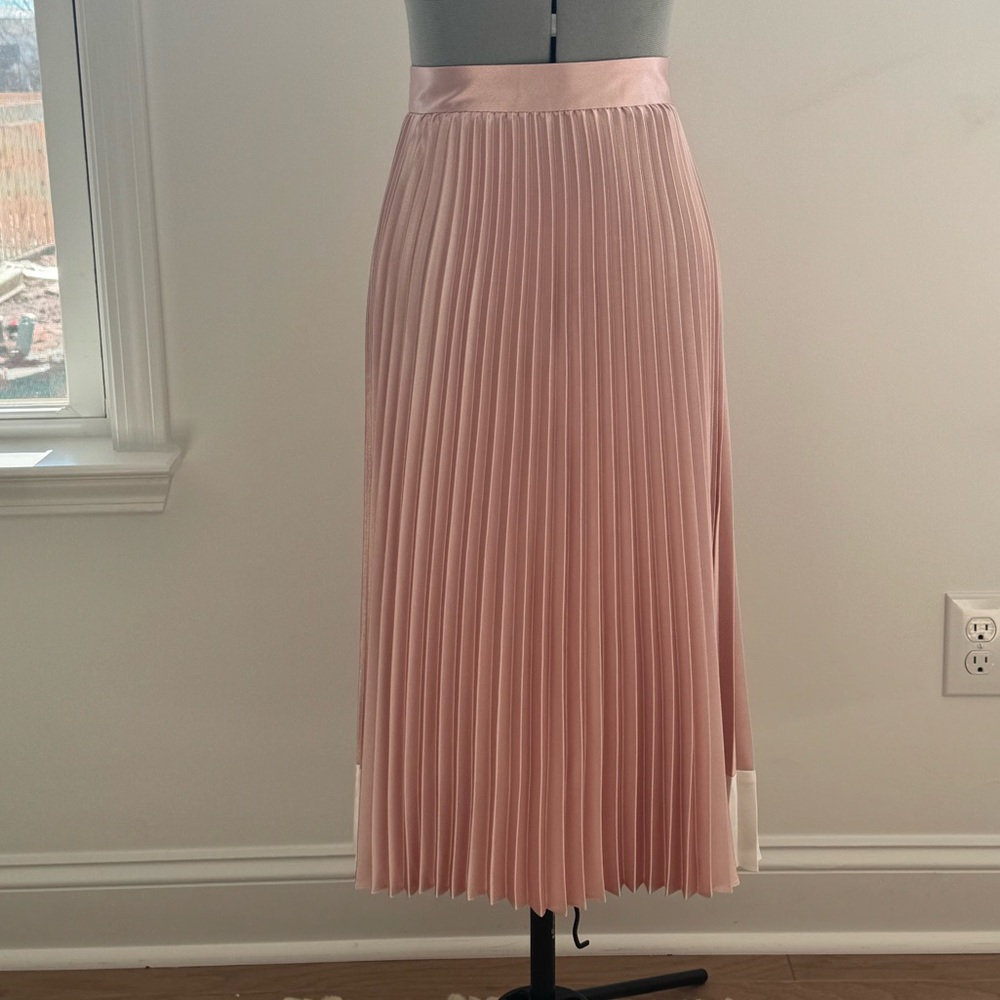 NWT Ted Baker colorblock glaycie midi skirt SIZE 1